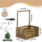 Snpwne Wooden Baby Shower Crate Baby Basket With Handle, Baby Storage Crate, Baby Welcome Box, Newborn Boy Girl Welcome Gift Bas