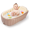 Mink Inflatable Bathtub For Toddlers - Portable Baby Tub With Built-In Air Pump - Collapsible Design For Easy Storage - Perfect