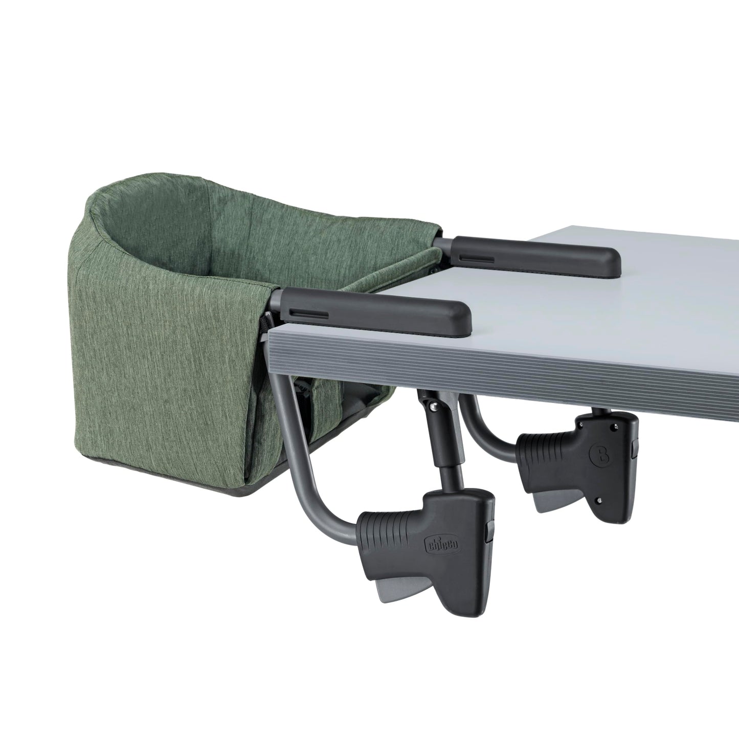 Chicco Fastlock Hook-On High Chair, Portable High Chair For Babies And Toddlers, Sets Up In Seconds | Moss/Green