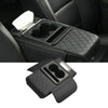 The Demon Closet 5in1 Car Armrest Cushion with Cup Holder & Tissue Box  Memory Foam Center Console Pad with Storage Organizer