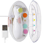 Haakaa Happii Bear Baby Nail File Electric Nail Trimmer With Led Light, Rechargeable Baby Nail Clippers For Newbornadults Toes A