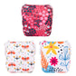 Alvababy Cloth Swim Diaper 3Pcs Baby/Toddler/Infant Snap Reusable Adjustable Swimming Diaper Baby Boy And Girl 3Swy32 Small (Pac
