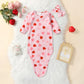 Infant Newborn Baby Girls Floral Sleep Gown Headband Sleepwear Romper Sleeping Bags Outfits (0-3 Months,Heart Lollipop)