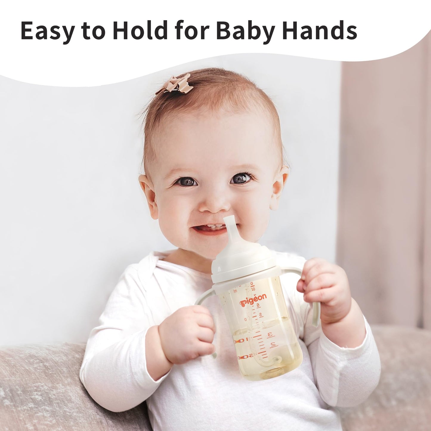Pigeon Baby Bottle Handles For Pigeon Ppsu Bottles 8.1Oz, Easy To Hold For Baby Hands, 1 Pack