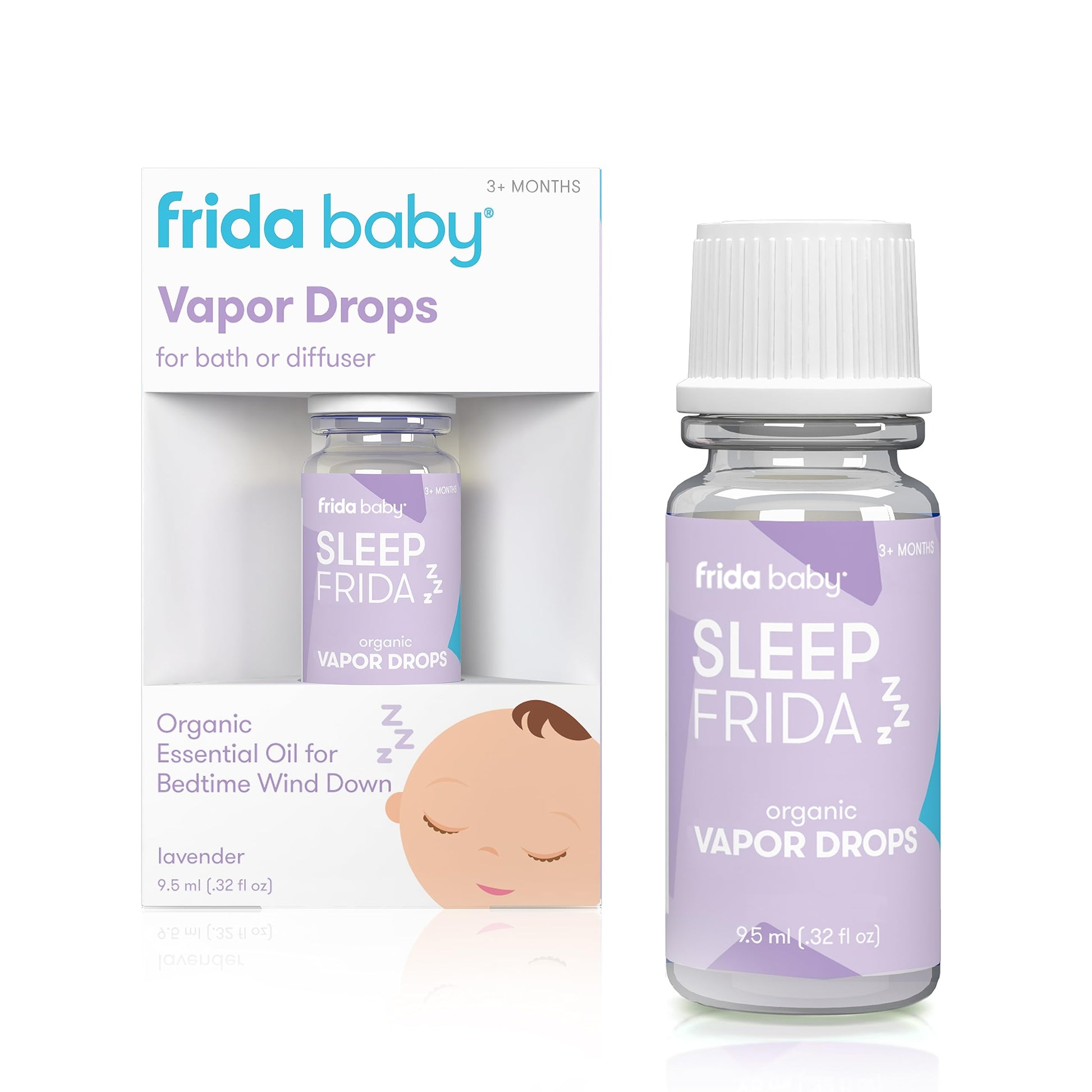 Frida Baby Natural Sleep Vapor Bath Drops, Lavender Essential Oil Bath Drops For Bedtime, Valentines Day Gifts For Kids, Relaxin