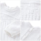Booulfi Baby Boy'S Christening Baptism Outfits Suit With Hat,Cross Detail Knitted Baby Outfits,Baby Boy Clothes 6-9 Months