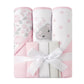 Viviland Baby Towels and Baby Wash Cloths Set Hooded Baby Towels Baby Wipes Absorbent Bath Face Towels Burp Cloths or Face Towel