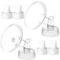 TOVVILD 18mm Breast Pump Parts Replacement Kit Compatible with Spectra S1 S2, Flange & Duckbill Valve Set, BPA Free Accessories,