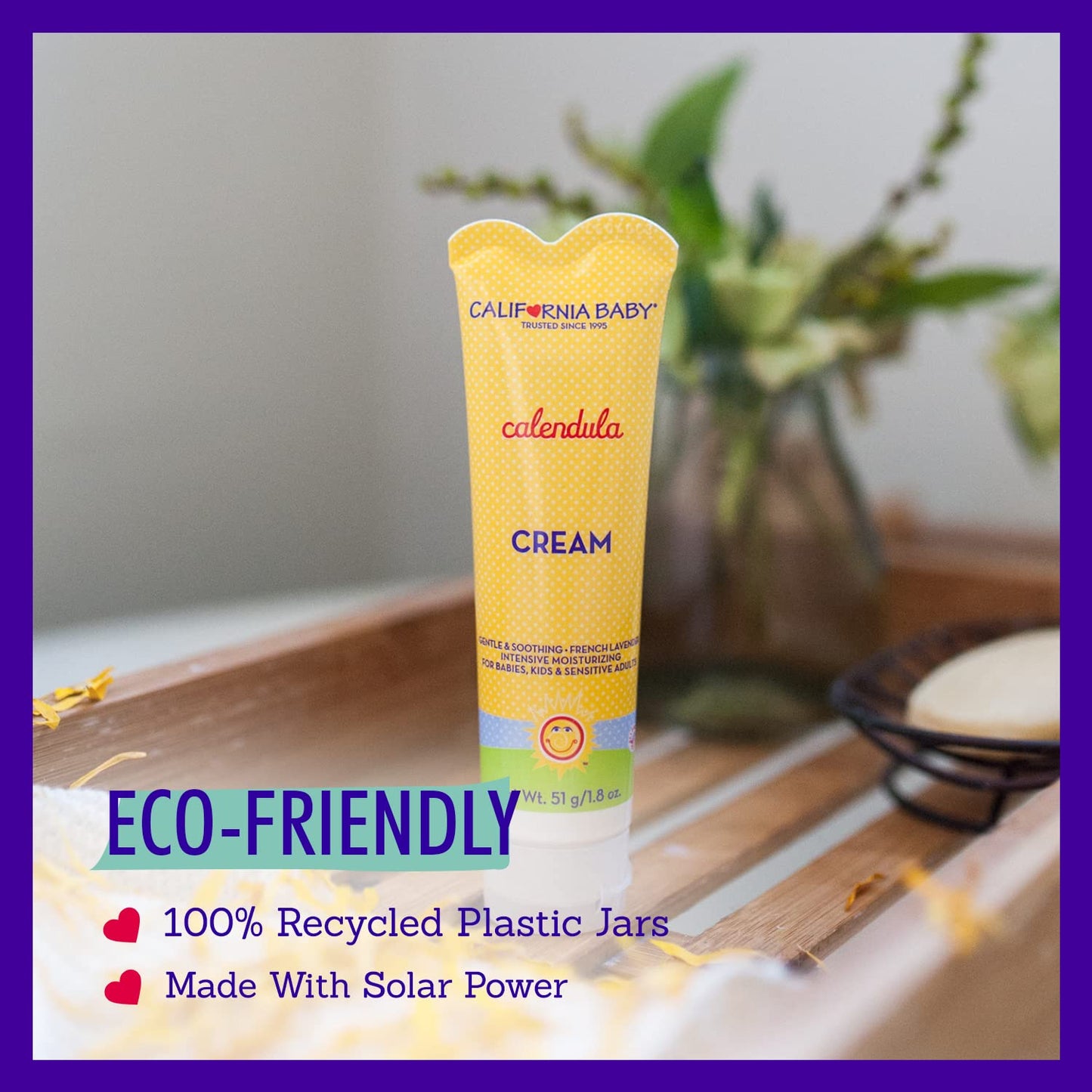 California Baby Calendula Cream | Soothing Baby Cream | Allergy Friendly | Plant-based | Soothes and Moisturizes Irritated, Dry
