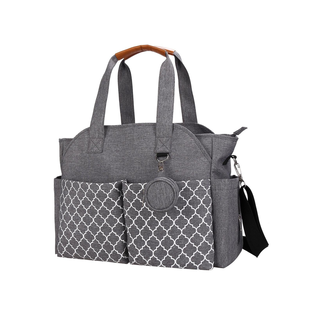BNF Multifunctional Baby Diaper Mummy Changing Bag Handbag for Diaper Keys Phone Gray | Baby | Strollers & Accessories | Strolle