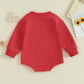 Ursobutegl Newborn Baby Boys Romper Sweatshirt Lover Boy Letter Embroidery Sweater Valentines Day Outfit Clothes(Red-Lover Boy,0