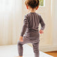 Vaenait Baby Kids Long Sleeve Modal Sleepwear Pajamas 2Pcs Set Modal Grey Xl