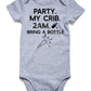 Bfustyle Newborn Announcement Romper Fall Funny Saying Romper Party My Crib 2Am Bring A Bottle Bodysuit Babe Shower Gifts 0-18 M