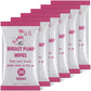 Threlaco 6 Pack 120 Count Breast Pump Wipes Quick Clean And Irritant Free Resealable Convenient Breast Pump Cleaning Wipes Hygie