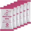 Threlaco 6 Pack 120 Count Breast Pump Wipes Quick Clean And Irritant Free Resealable Convenient Breast Pump Cleaning Wipes Hygie