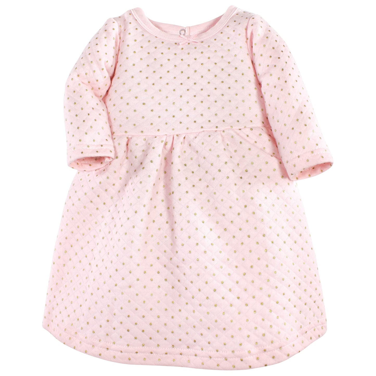 Hudson Baby Girls' Cotton Dresses, Metallic Navy Pink, 12-18 Months