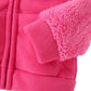 Amiyan Bear Ears Shape Fleece Warm Hoodies Clothes Toddler Zip-Up Light Jacket Sweatshirt Outwear For Baby Boys (Rose, 3-4T)