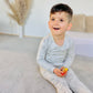 Owlivia 100% Organic Cotton Baby Long Sleeve Pajama Sets, Toddler Boy Girl 2-Piece Sleepwear(2 Years, Grey Rabbit)