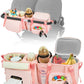 Kcross Double Stroller Organizer Bag For Bob Duallie And Baby Jogger City Mini Gt2, Double Stroller Caddy Organizers With Cup Ho