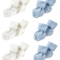 Nurses Choice Blue & White Newborn Baby Socks Includes 6 Pairs Of Cotton Socks