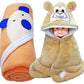 BRANDONN Newborn Combo of Shearing Velvet and Fleece Hooded Baby Blanket (Pack of 2, Beige)