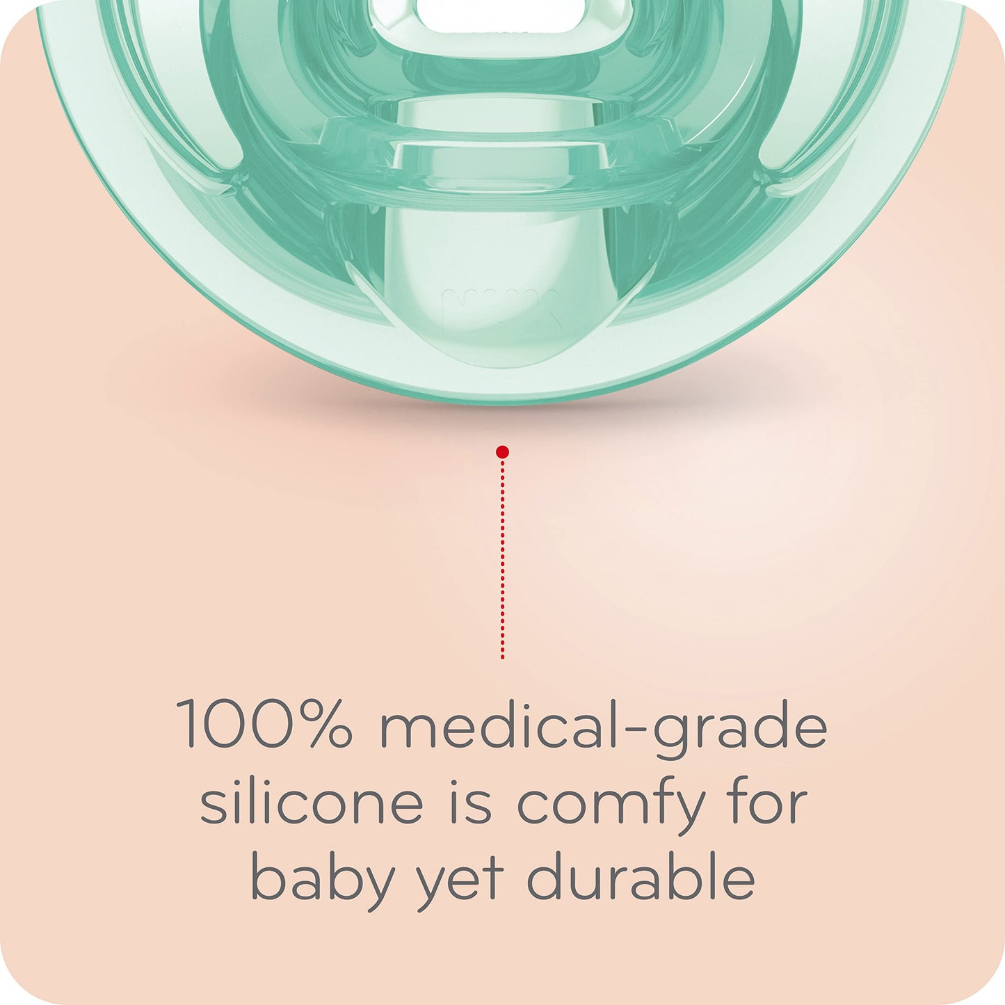Nuk Comfy Orthodontic Pacifiers, 0-6 Months, Timeless Collection, 5 Count (Pack Of 1)