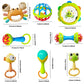 8pcs Baby Rattles Toys Set for 3-6 Months,Grab Shake Rattle for Babies 6-12 Months, Easy Hold Teething Toy,Development Learning