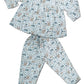 MINIMATES Kids Night Suit for Girls All Over Printed Night Suit Sleepwear Top & Pyjama Set Full Sleeve Round Neck for Girls/Slee
