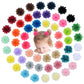 NUOSYI 52PCS Chiffon Flower Hair Clips Baby Girls Fully Lined Non Slip Hairpins Hair Accessories for Kids Women Newborns Infants