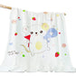 BEMBIKA Bamboo Muslin Blanket Baby 110X110 Cm Stroller Blanket Receiving Blanket for Newborn Unisex Baby (Pure Bamboo Sweet Mous