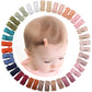 C  Llot 40Pcs Mini 1.2' Grosgrain Ribbon Snap Clips - Tiny Fine Thin Hair Bows In Pairs For Baby Girls, Toddlers, And Infants