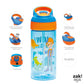 Zak Designs Blippi Kids Water Bottle With Spout Cover And Built-In Carrying Loop, Made Of Durable Plastic, Leak-Proof Water Bott