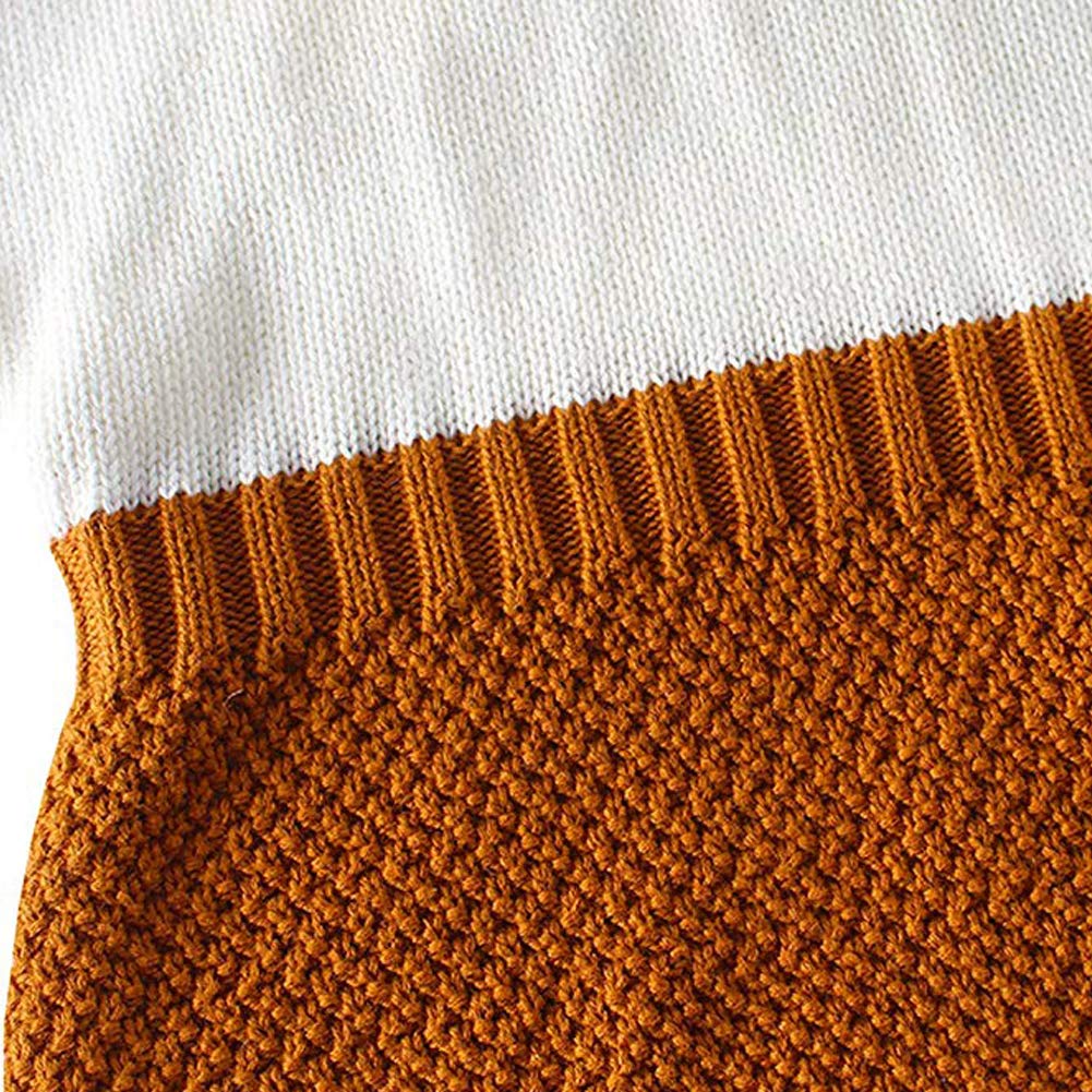 Askwind Baby Girls Romper Knitted Ruffle Long Sleeve Jumpsuit Baby Kids Girl Romper Autumn Winter Casual Clothing (18-24 Months,