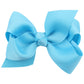 Zoonai 3 Inch Baby Girl Hair Bows Boutique Hair Clip Teens Toddlers Hairpin Headwear - Set Of 2 (Sky Blue)
