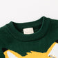 Huaer& Baby Boys Girls Knit Sweater Round Neck Long Sleeve Unisex Cotton Cartoon Animal Pullover Sweatshirt(5T Green Fox)