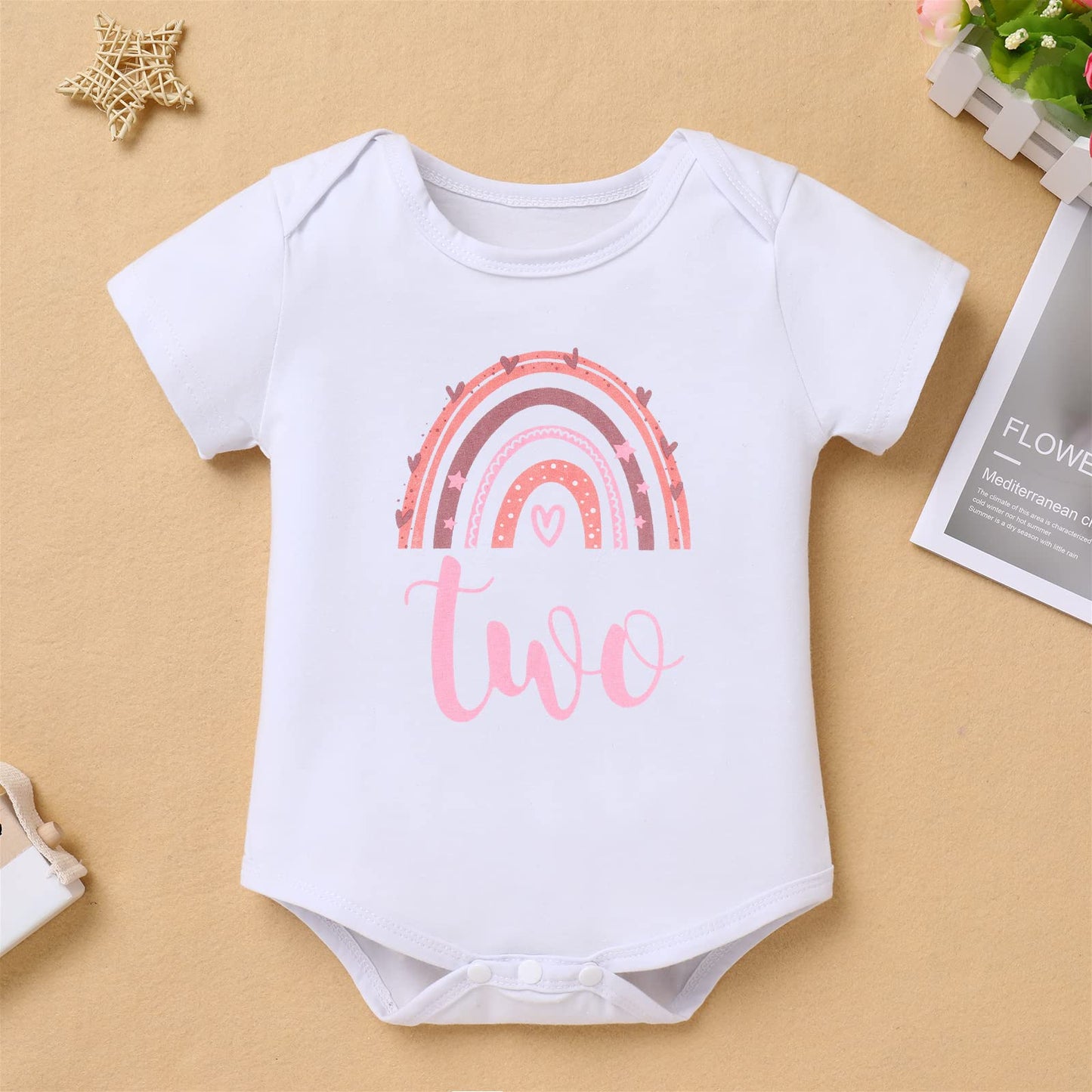 Ibtom Castle Two Year Old Birthday Outfit Toddler Girls Rianbow Romper Tutu Birthday Dress For 2 Year Old Girls Fall Winter Cake