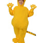 Fun Costumes Kid's Garfield Costume Unisex, Orange Cartoon Cat Jumpsuit, Cat Bodysuit Halloween Outfit for Boys and Girls - Medi