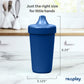 Re-Play Sippy Cups For Toddlers - 10 Oz. Reusable Spill Proof Cups For Kids, Dishwasher/Microwave Safe - Made In Usa - Set Of 3-