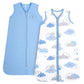 TILLYOU Sleep Sack 18-24 Months - 0.5 TOG Baby Wearable Blanket with 2-Way Zipper, Extra Soft Cotton Sleeveless Sleeping sack 2 