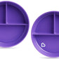 Munchkin Stay Put Divided Suction Plates (Purple/Blue)