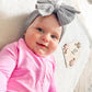 Chiduerm Baby Bows Headbands Nylon Hairbands Baby Girl Bows Hair Accessories For Infant Toddler Essentials(White Grey Blue, Mid)