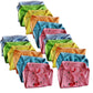 Mammachamp Baby Nappies, Colourful Cotton Hosiery Diapers, Assorted Colours (Pack Of 18)