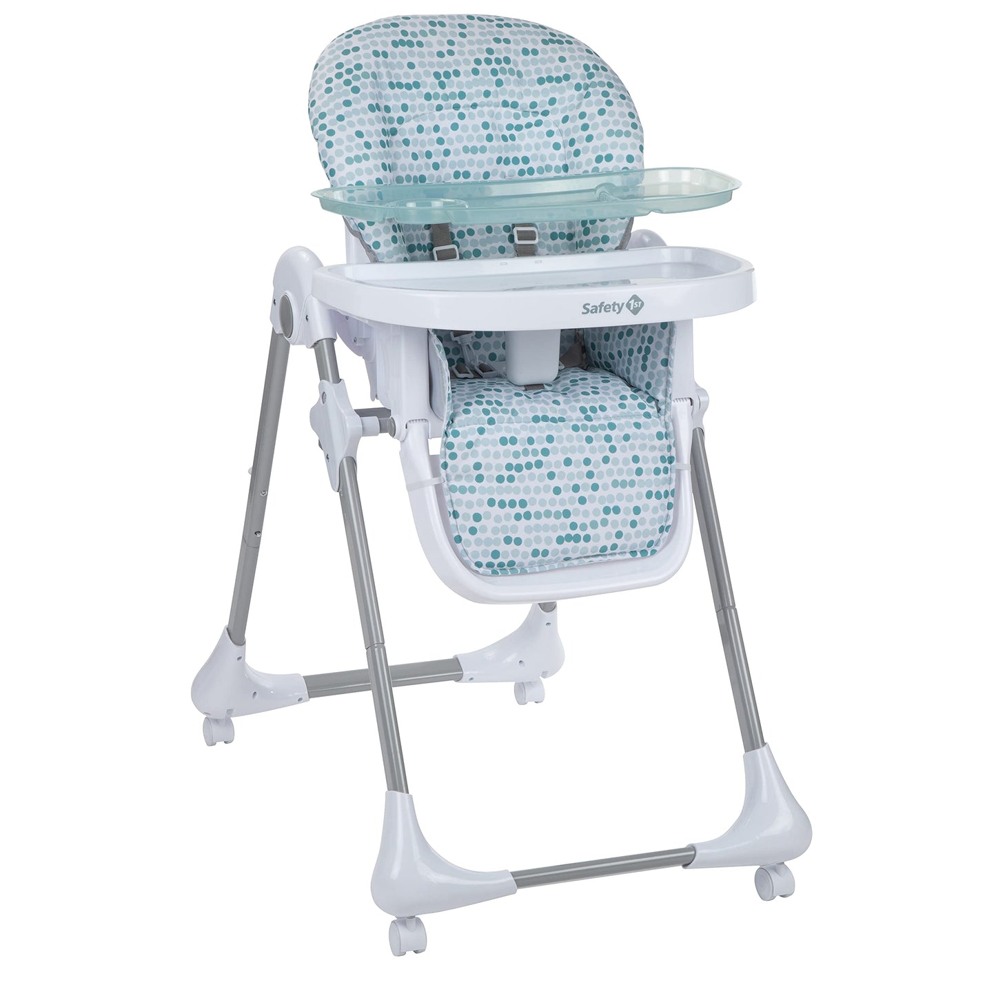 Safety 1St High Chairs For Babies And Toddlers, 3-In-1 Grow And Go With Tray And Adjustable Seat, Raindrop