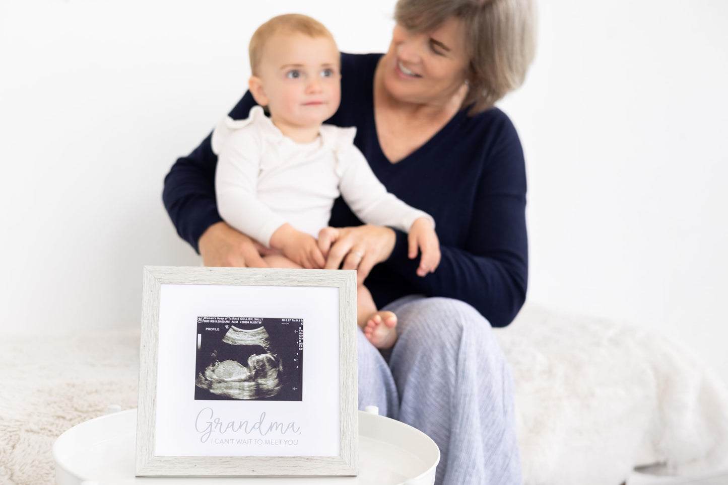 Kate & Milo Rustic Grandma Sonogram Picture Frame, Pregnancy Announcement, Ultrasound Baby Photo Frame, Gender-Neutral Baby Keep