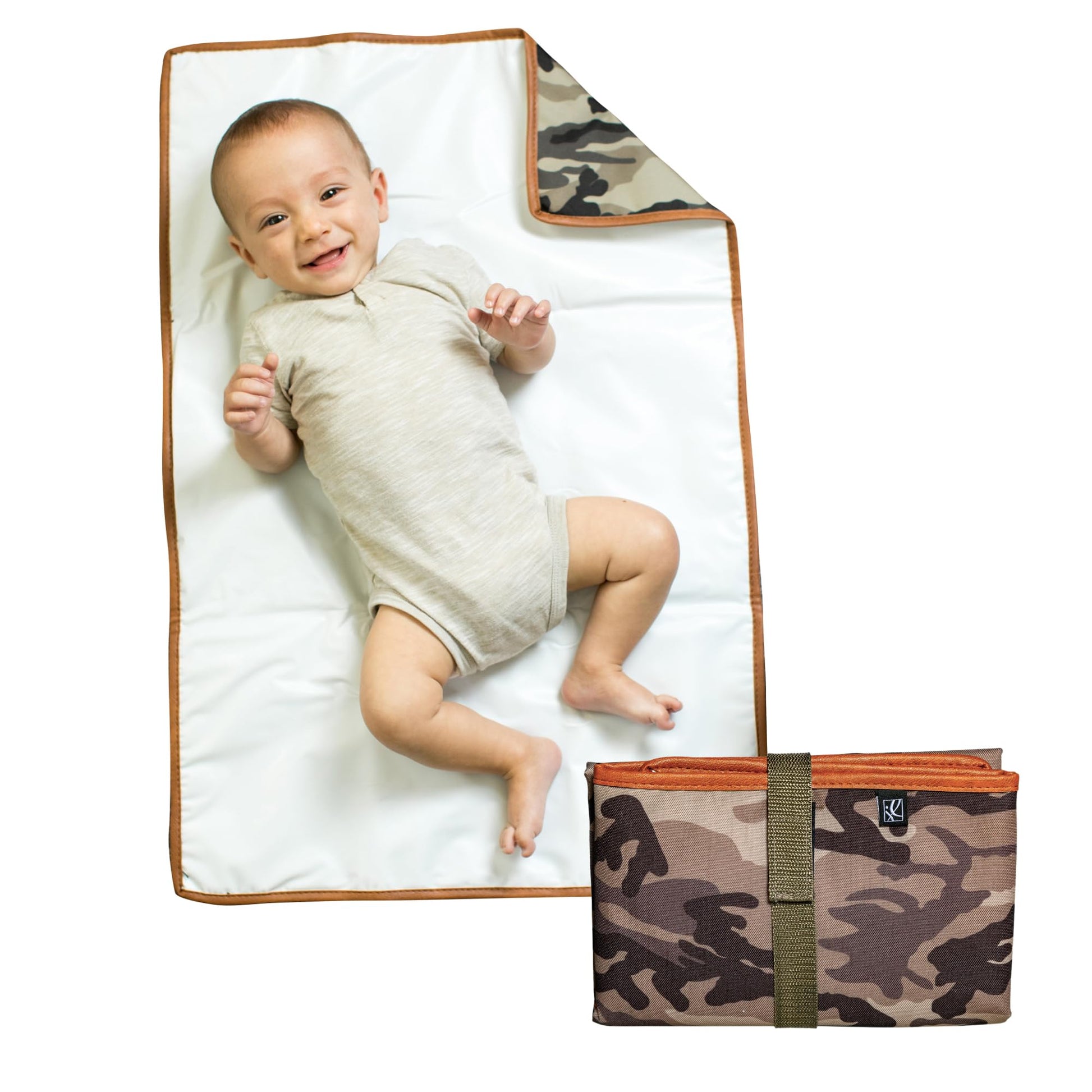 J.L. Childress Full Body Portable Changing Pad - Baby Diaper Changing Pad For Travel - Padded, Waterproof, Foldable - Extra-Larg