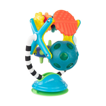 Sassy Teethe & Twirl Sensation Station 2-in-1 Suction Cup High Chair Toy  Developmental Tray Toy for Early Learning  for Ages 6 