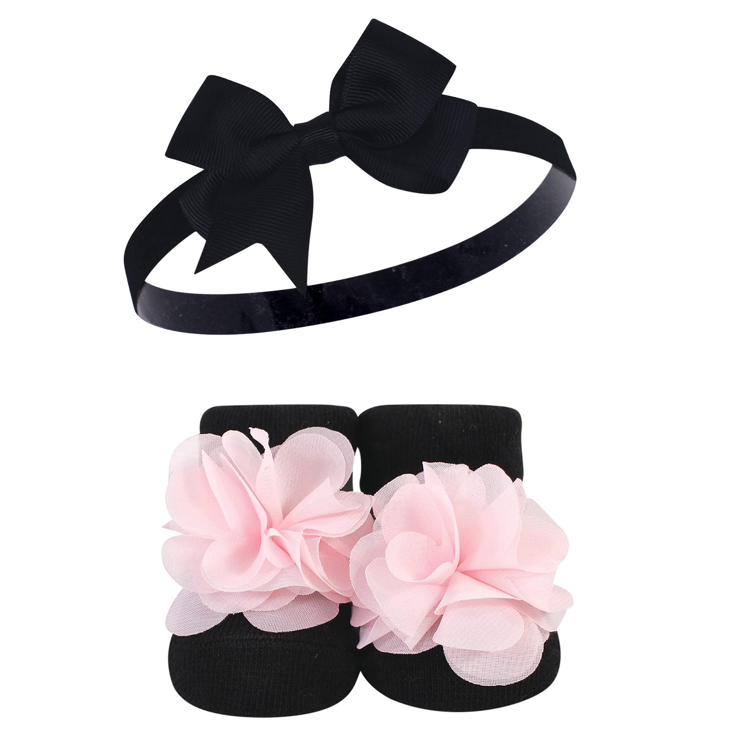 Hudson Baby Baby Girls' Headband And Socks Giftset, Gold Unicorn 10-Pack, One Size