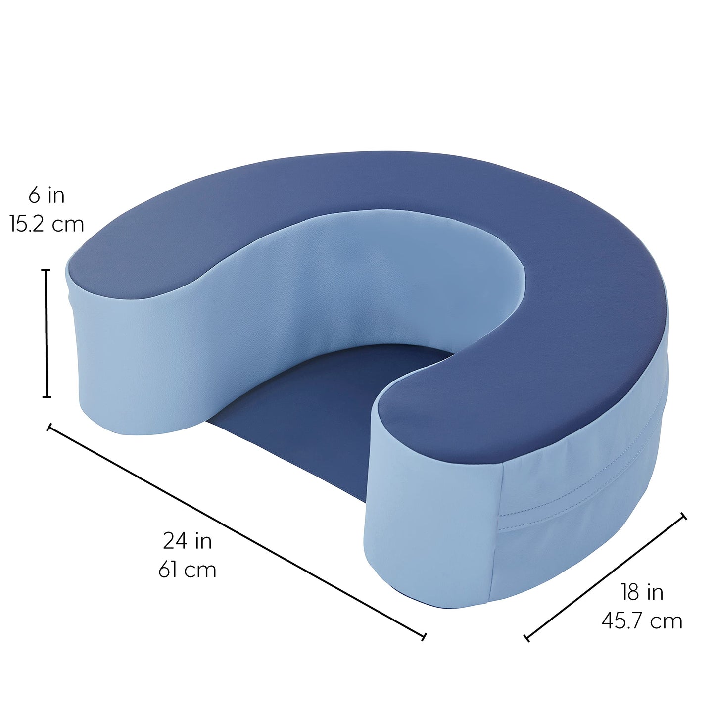Factory Direct Partners 10423-Nvpb Softscape Sit And Support Ring For Babies And Infants, Cushioned Foam Floor Seat With Non-Sli