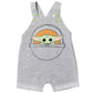 Star Wars The Child Newborn Baby Boys Short Overalls T-Shirt And Hat 3 Piece Outfit Set Grogu Gray 3-6 Months