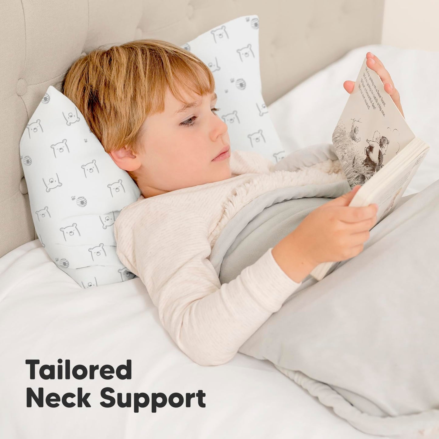 Keababies 2-Pack Toddler Pillow 13X18 - Soft Organic Cotton Kids Travel Bed Pillows For Sleeping, School, Nap, Machine Washable,